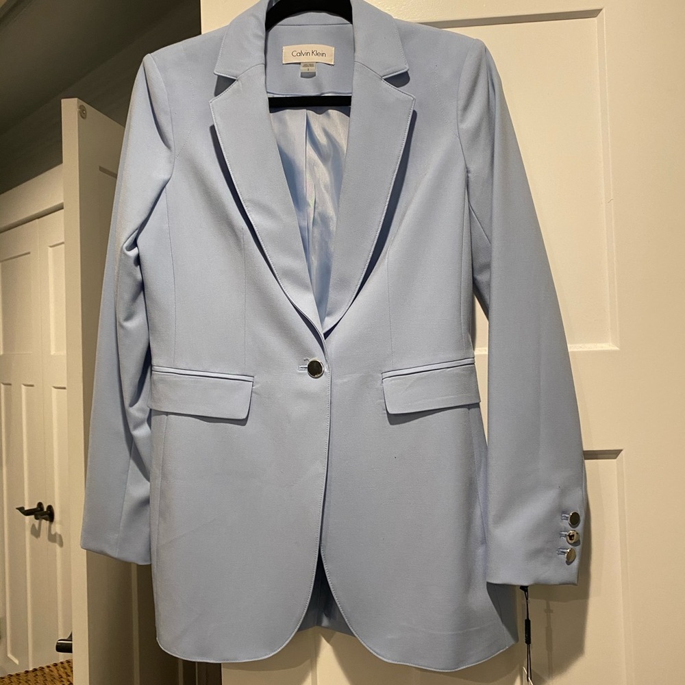 NWT Calvin Klein blue blazer